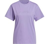 adidas Cursive Wordmark Graphic T-Shirt Damen KB2402 - magic lilac XXL