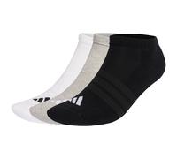 adidas - Cushioned Essential Low Cut 3-Pack - Multifunktionssocken, Gr. 34-36, schwarz (MediumGreyHeather/White/Black)