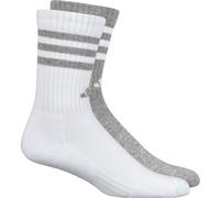 Adidas Cushioned Sportswear 3-Streifen Glam Crew 2er-Pack Socken, weiß XS