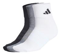 adidas Cushioned Sportswear Ankle Socks 3 Pair Pack medium grey heather-white-black (83F7) XXL