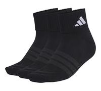 Adidas Herren Socken CUSHIONED SPORTSWEAR ANKLE – 3er-Pack Schwarz/Schwarz/Weiß – Gr. 44