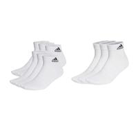adidas, Cushioned Sportswear Ankle Socks 6 Pairs, Socken, Weiß Schwarz, Xl, Unisex-Adult & Unisex Cushioned Sportswear 3 Pairs Knöchelsocken, White/Black, 46-48
