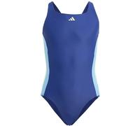 Adidas Cut 3-Streifen Badeanzug Mädchen Badeanzug, blau 116