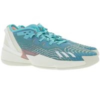 adidas D.O.N. Issue 4 Basketball-Schuhe nachhaltige Donovan Mitchell Style Hallen-Schuhe mit Bounce Sohle HR0718 Türkis/Weiß/Blau 53 1/3