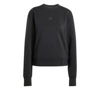 Sweatshirt ADIDAS PERFORMANCE "D4T KNIT CREW", Damen, Gr. M, schwarz, Obermaterial: 73% Polyester, 19% Baumwolle, 8% Elasthan, sportlich, Rundhals, Sweatshirts (25380303-M) schwarz
