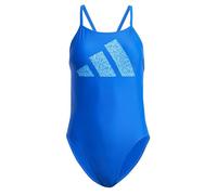 adidas Damen 3 Bar Logo Print Swimsuit, Royal Blue/White, 42