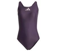 Adidas Damen 3 Bar Logo Swimsuit, Aurora Black/Preloved Fig, 40