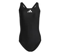 adidas Damen 3 Bar Logo Swimsuit, Black / White, 44