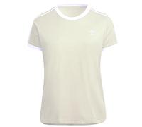 adidas Damen 3-Streifen Adicolor T-Shirt (Plus Size), Baumwolle, Raglanärmel, Trefoil Logo (DE/NL/SE/PL, Alphanumerisch, 3XL, Große Größen, Regular, beige (Wonder White))