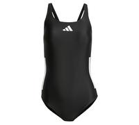 Adidas Damen 3 Stripes C-Back Swimsuit, Black/White, 36