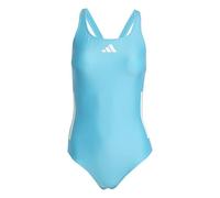 adidas C-Back 3 Stripes Damen Badeanzug blau/weiß - 40