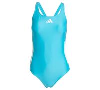 Badeanzug ADIDAS PERFORMANCE "3S BLD SWIMSUIT", Damen, Gr. 46, N-Gr, lucid cyan, weiß, Obermaterial: 78% Polyester, 22% Elasthan, sportlich, Badeanzüge (68275263-46) lucid cyan, weiß