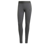 adidas Damen 3 Stripes Leggings , Dark Grey Heather / Black, XS