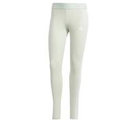 adidas Damen 3 Stripes Leggings, linen green, S Short