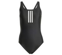 adidas Damen 3 Stripes Rubber Graphic Swimsuit, Black, 32