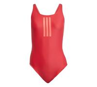 Adidas Badeanzug 3-Streifen V‑Back Rot Damen Größe 44
