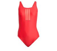 adidas Damen 3 Stripes V-Back Swimsuit, Pure Ruby/Lucid red, 48