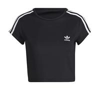 adidas Damen Adicolor Classics Crop 3-Streifen T-Shirt, Black, 40