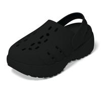 adidas Damen Adilette Platform Clog Sandal, Core Black/Core Black/Core Black, 37 EU