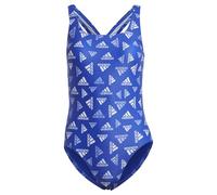 adidas Damen Allover Print Sportswear Swimsuit, Semi Lucid Blue/White, 30