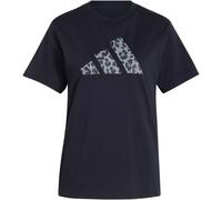 adidas Damen Animal Graphic Shirt, Black/Grey, XL
