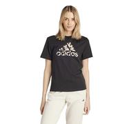 adidas Damen Animal Graphic Tee, Black, S