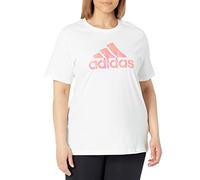 adidas Damen Animal Print Graphic Tee, white, S
