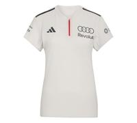 adidas Damen Audi Revolut Formula One Team 2026 Engineers & Marketing Short Sleeve Polo Shirt, Chalk Pearl/Iron met., L