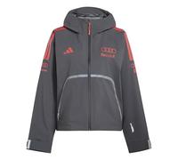 adidas Damen Audi Revolut Formula One Team 2026 Mechanics Rain Jacket Coat, utility black/hi-res red, XL