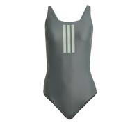 adidas Damen Badeanzug 3S MID SUIT JG5818 48 Legend Ivy/Silver Green