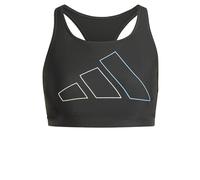 adidas Damen Big Bars Bikini Top Bikinioberteil, Black, XS