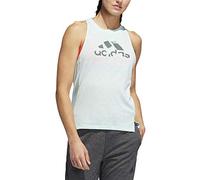 adidas Damen Boxy Badge of Sports Tank-Top-Mint, Dunkelgrau Shirts, S