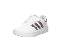 adidas Damen Court Platform Shoes, Cloud White / Matt Purple Met / Purple, 40 2/3 EU