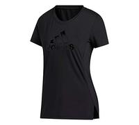 adidas Damen Damen T-Shirt Glam On Bos T-Shirt, Black/Black, M, FT3067