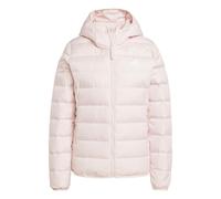 adidas Damen Essentials Light Down Hooded Jacket, sandy pink, S