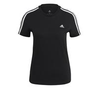 Adidas Damen Essential 3-Streifen T-Shirt Freizeitshirt schwarz-weiß XS