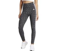 adidas Damen Essentials 3-Stripes Animal Print Leggings, Grey/Carbon/Black, S