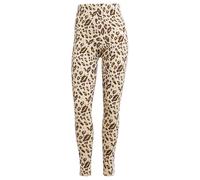 adidas Damen Essentials 3-Stripes Animal Print Leggings Ecru Ecru XS
