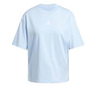 adidas Damen Essentials 3-Stripes Boyfriend Shirt, Glow Blue/White, XL