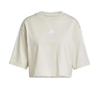 adidas Damen Essentials 3-Stripes Cotton Loose Shirt, Wonder Alumina/White, XXS