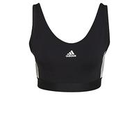 adidas Damen Trainingstop Essentials 3-Stripes Crop Top GS1343 L Black/White