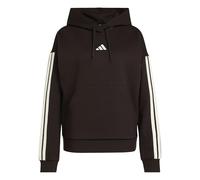 Kapuzensweatshirt ADIDAS SPORTSWEAR "ESSENTIALS 3-STREIFEN FLEECE-HOODIE", Damen, Gr. XL, braun (aurora coffee, ivory), Obermaterial: 55% Baumwolle, 36% Polyester, 9% Viskose, normal, Rundhals, angese