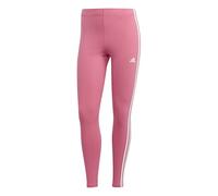 adidas Damen Essentials 3-Stripes High-Waisted Single Jersey Leggings, Pulse Magenta/White, S