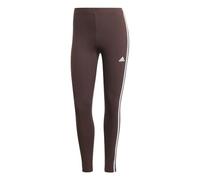 adidas Damen Essentials 3-Stripes High-Waisted Single Jersey Leggings, shadow brown, S