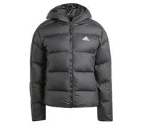 adidas Damen Essentials 3-Stripes Mid Down Hooded Jacket, Black, XXS