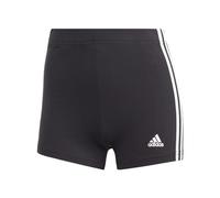 adidas Damen Essentials 3-Stripes Single Jersey Booty Shorts, Black/White, XS