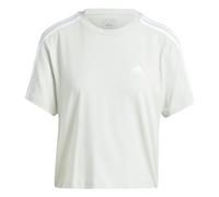 adidas Damen T-Shirt Essentials 3S Crop-Top IY4228 S Linen Green