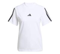 adidas Essentials Cotton 3 Stripes Damen T-Shirt weiß/schwarz - L