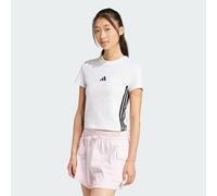 adidas - Women's 3-Stripes SJ Baby Tee - T-Shirt, Gr. XXL, weiß (White/Black)