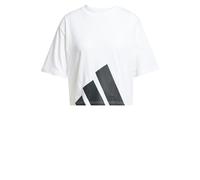 adidas Damen Essentials Big Logo Boyfriend T-Shirt, White/Black, XS